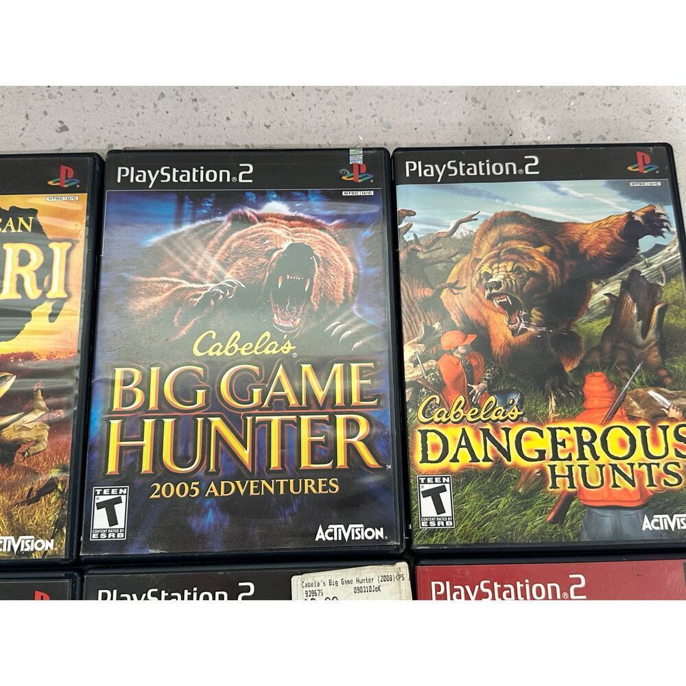 Cabela's Games Lot Of 8 Collection PS2 Playstation 2, Big Bass, Game Hunter, Ect - Picture 3 of 5